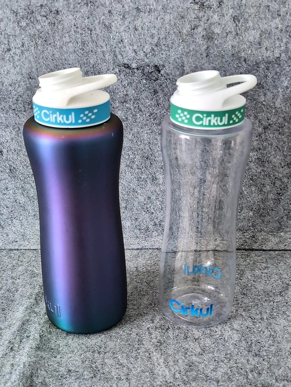 Cirkul Water Bottle Set in Purple & Clear